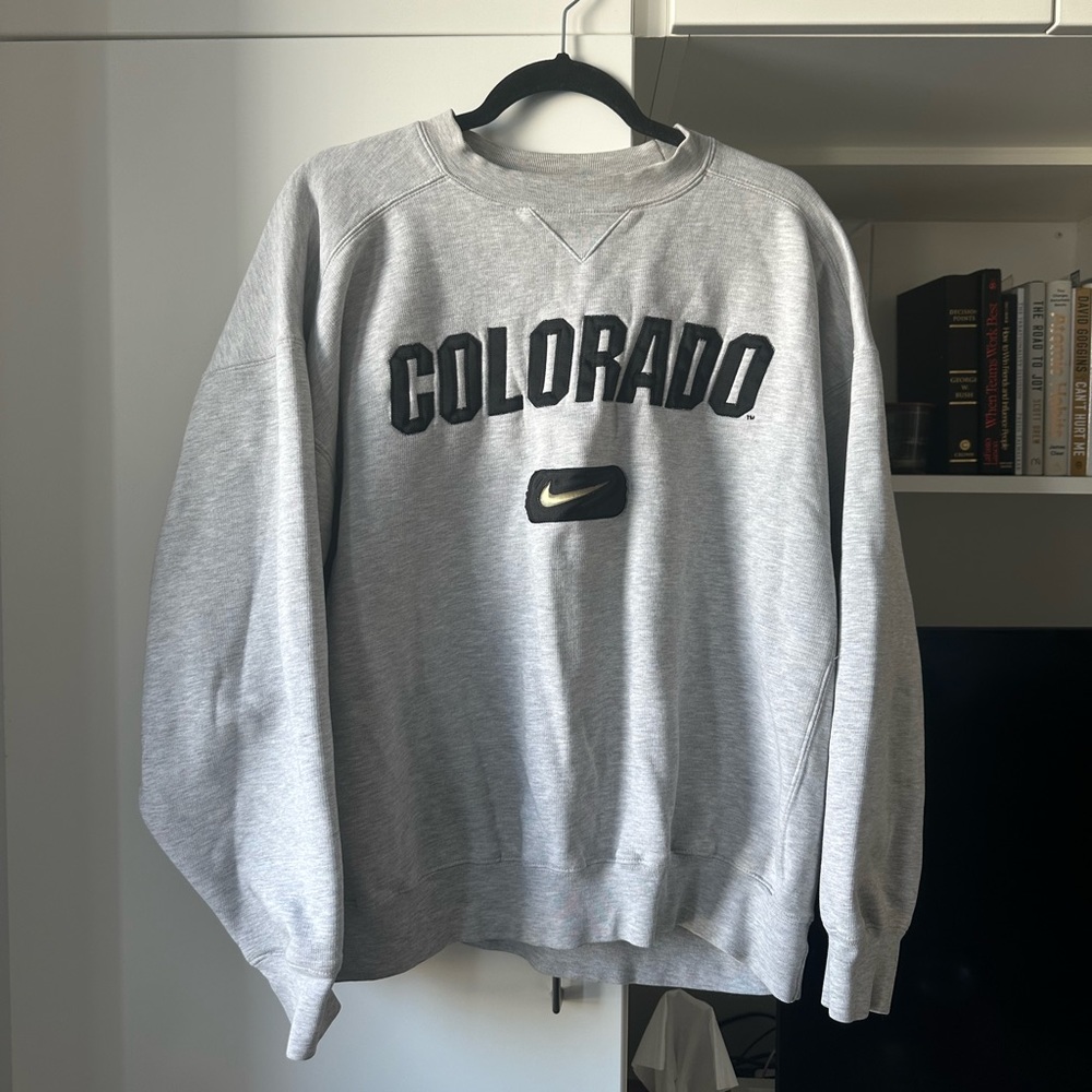 Colorado Buffs Nike Y2K pullover heavyweight middle swoosh